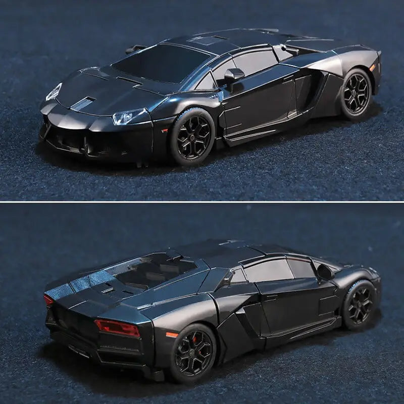 Figurina Transformers Lockdown Aventador — Cacciatore nero Silhouette Lamborghini