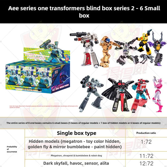 Set Transformers di 6 figurine Decepticon e Autobot — 2° assortimento Alpha Action Elite