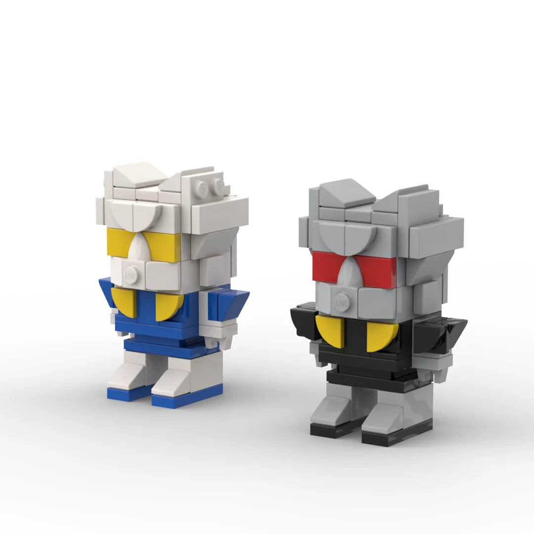 Duo di Figurine Transformers Rewind ed Eject — Mini Cassette Brick Autobot