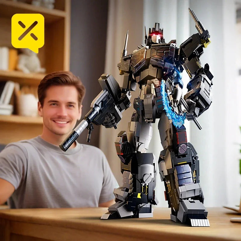 Mattoncini Transformers Nemesis Knight — Costruzione di Optimus Prime oscuro da 1886 pezzi