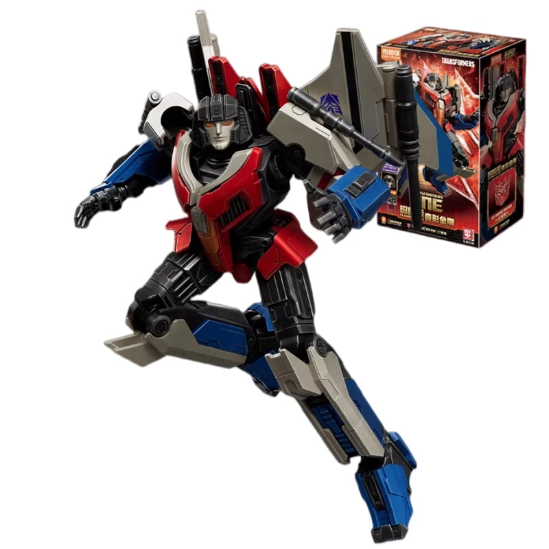 Figurina Transformers Starscream Origine ONE Blitzwing — Mattoncini grigi e rossi, giovane aviatore