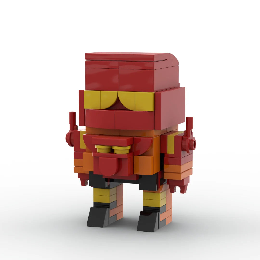 Figurina Transformers Rampage — Brick Compatto Rosso e Ocra Predatore