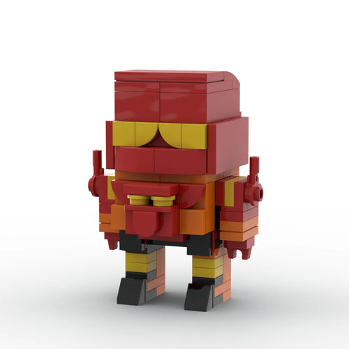 Figurina Transformers Rampage — Brick Compatto Rosso e Ocra Predatore