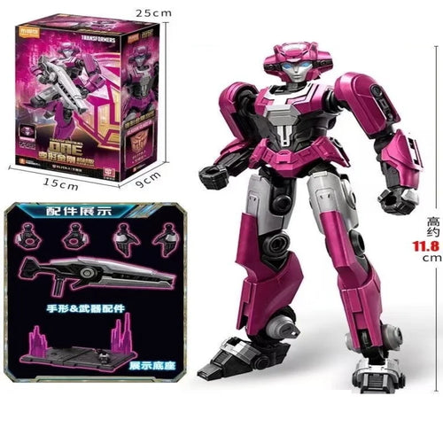 Action figure Transformers Elita-1 guerriera fucsia — confezione completa, scheda da 11.4cm